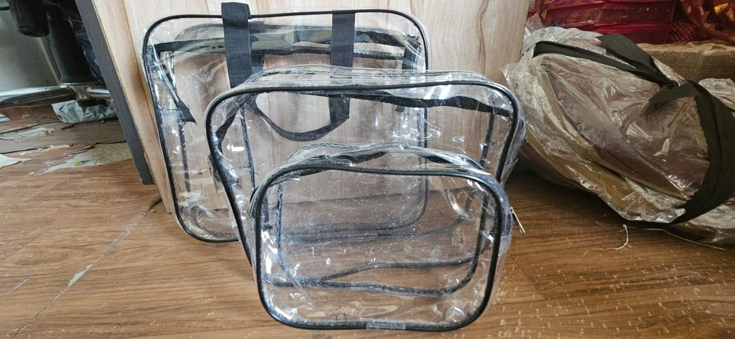 Clear PVC Cosmetic Bags Travel Toiletry Bag